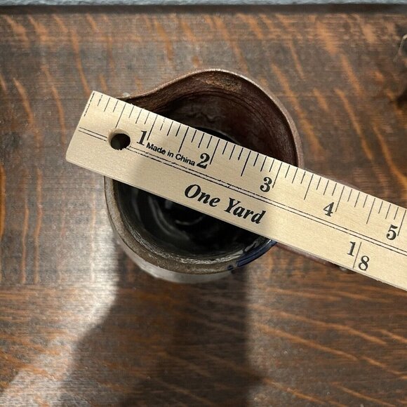 Handcrafted Art Studio Stoneware‎ Pottery Mug Artist Signed Sz 5" X 3.5" - Picture 6 of 7